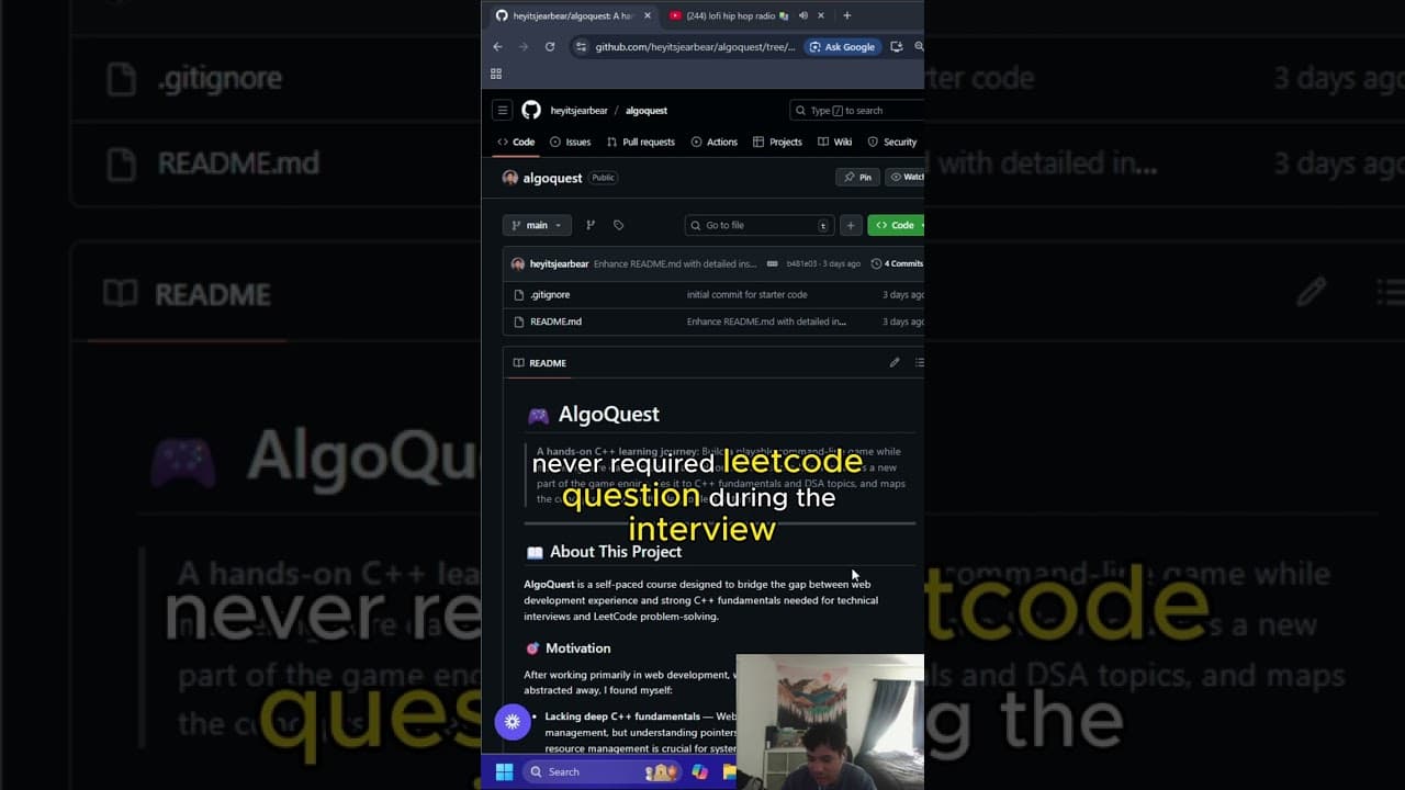 YouTube video for Why I’m Relearning C++ After Years in Startups